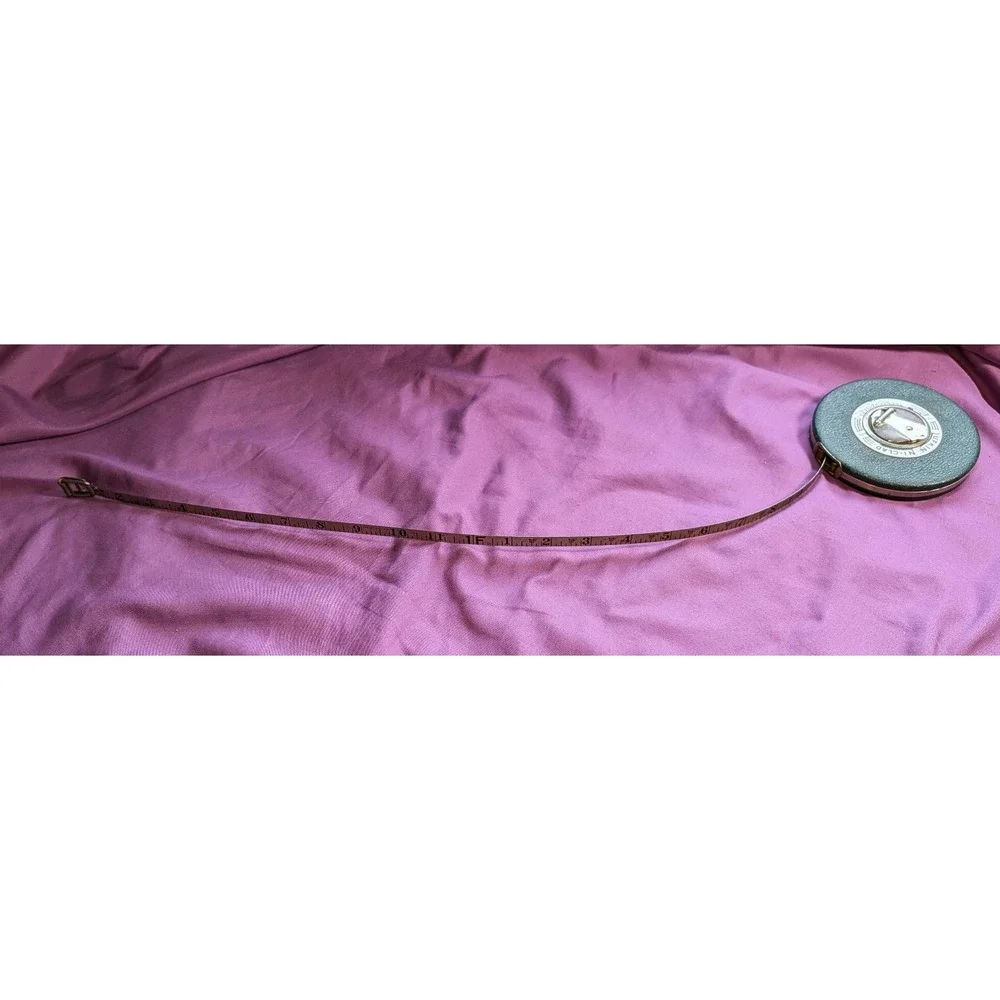Vtg Lufkin Ni-Clad 75ft Royal Steel Tape Measure Saginaw Mi Green